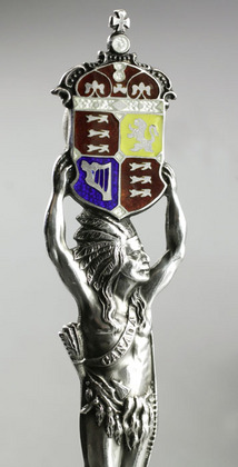 Canadian Antique Silver Indian Spoon - Brandon College, Manitoba